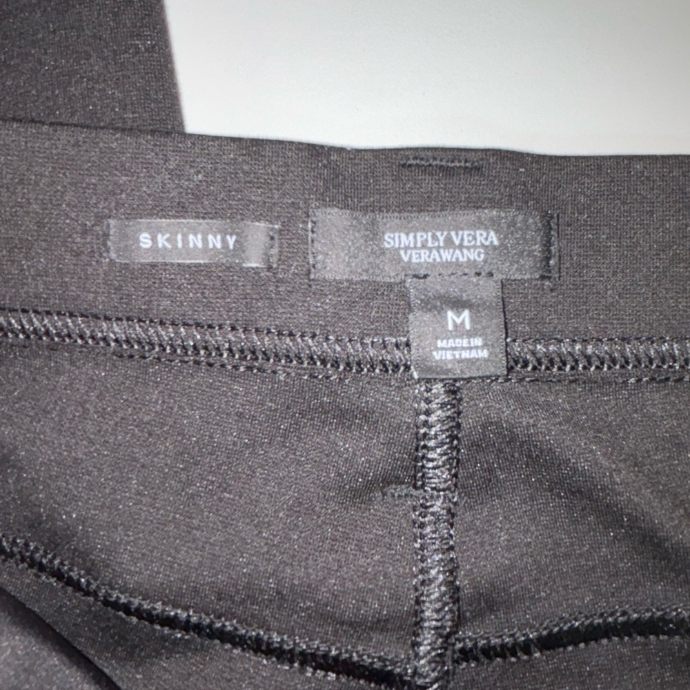 Simply Vera Vera Wang Black Skinny Pants - Picture 9 of 14